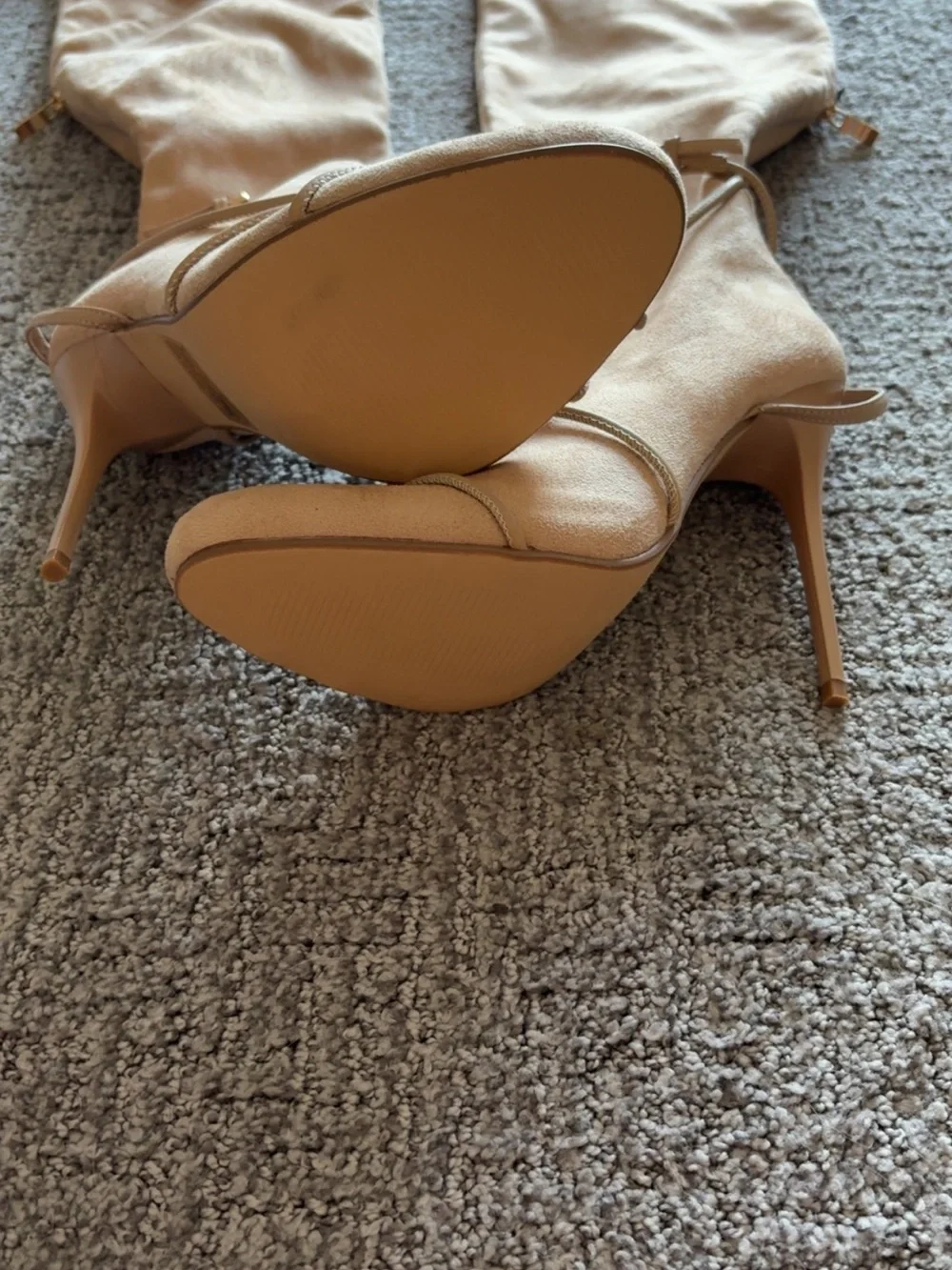 EGO Shoes Women's Tall Stiletto Boots in Camel